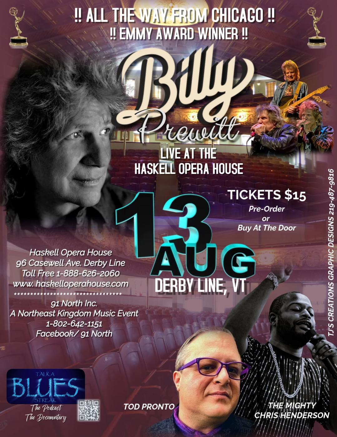 Billy Prewitt - Vermont Poster